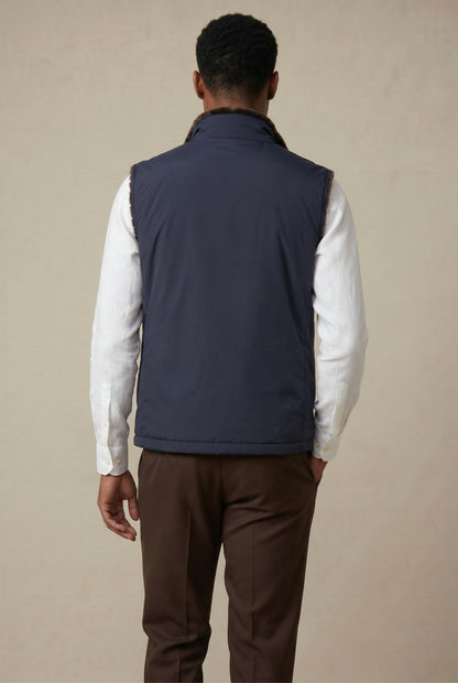 Atelier Outlet Fur Bodywarmer Navy