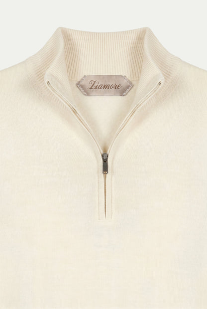 Merino Quarter Zip Cream