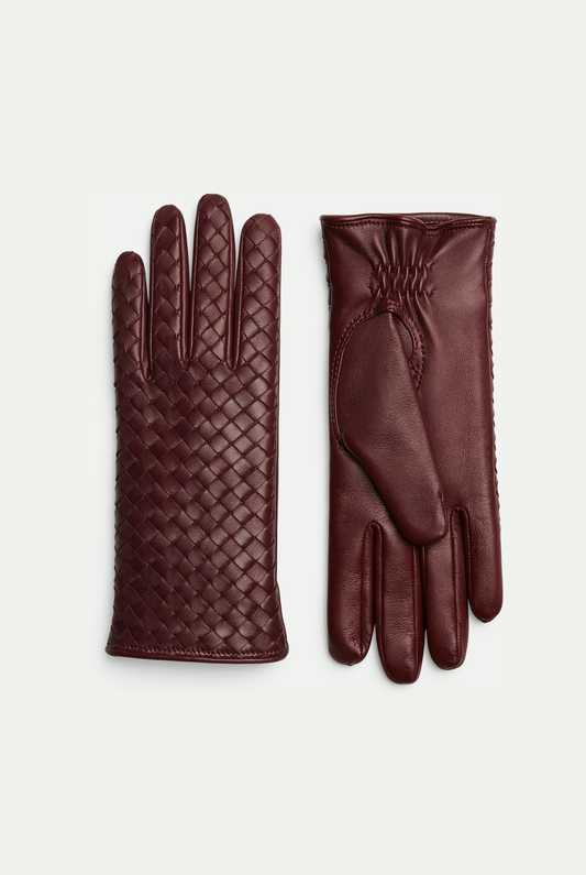 Heritage Leather Gloves Burgundy