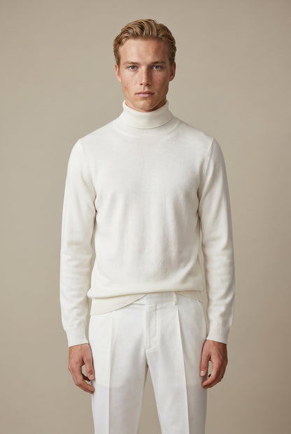Amalfi Extrafine Rollneck White