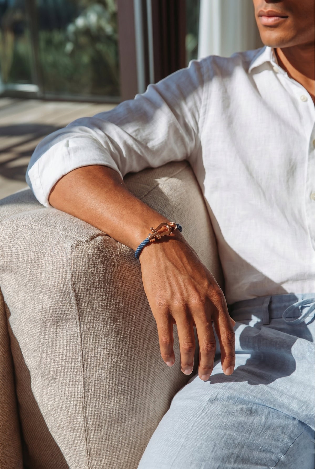 Atelier Outlet Yacht Bracelet Navy/Rose Gold