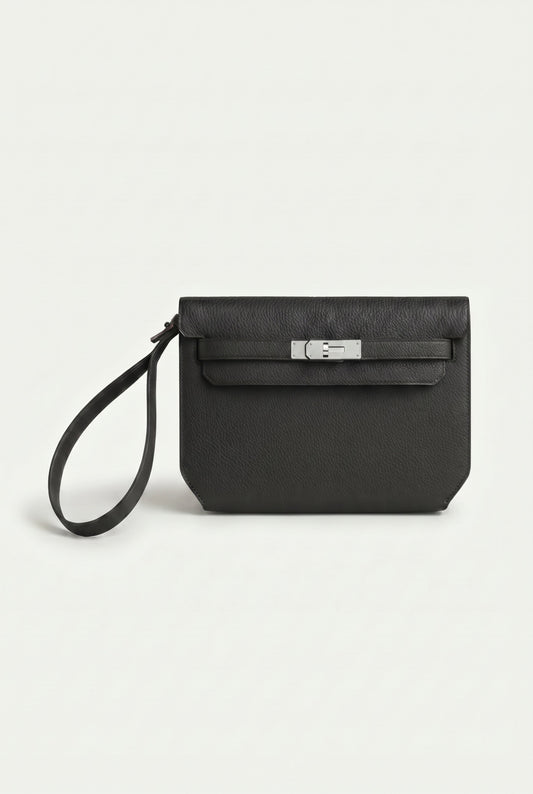 Atelier Outlet Leather Pouch Graphite
