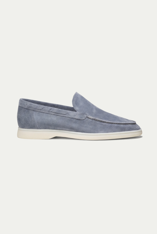 Amalfi Classic Suede Loafer Baby Blue