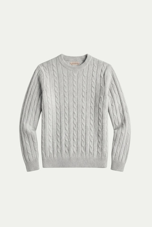 Como Cashmere Crewneck Light Grey