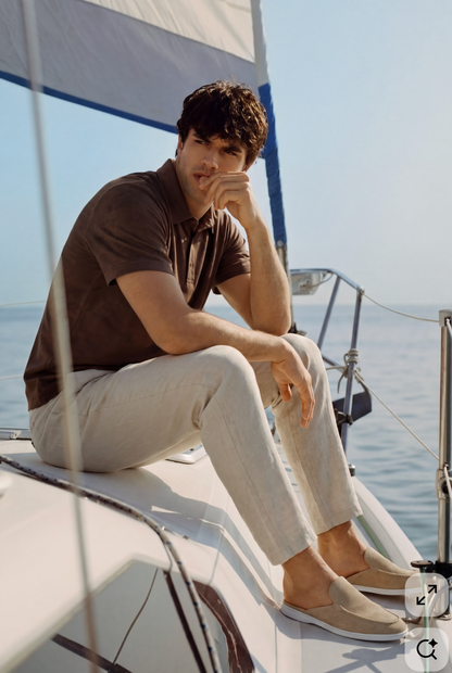 Amalfi Linen Trousers Beige