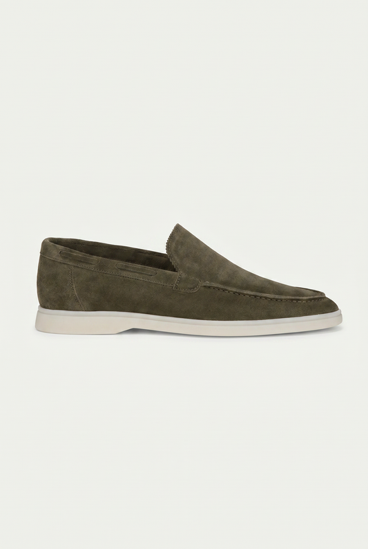 Amalfi Classic Suède Loafer Olive