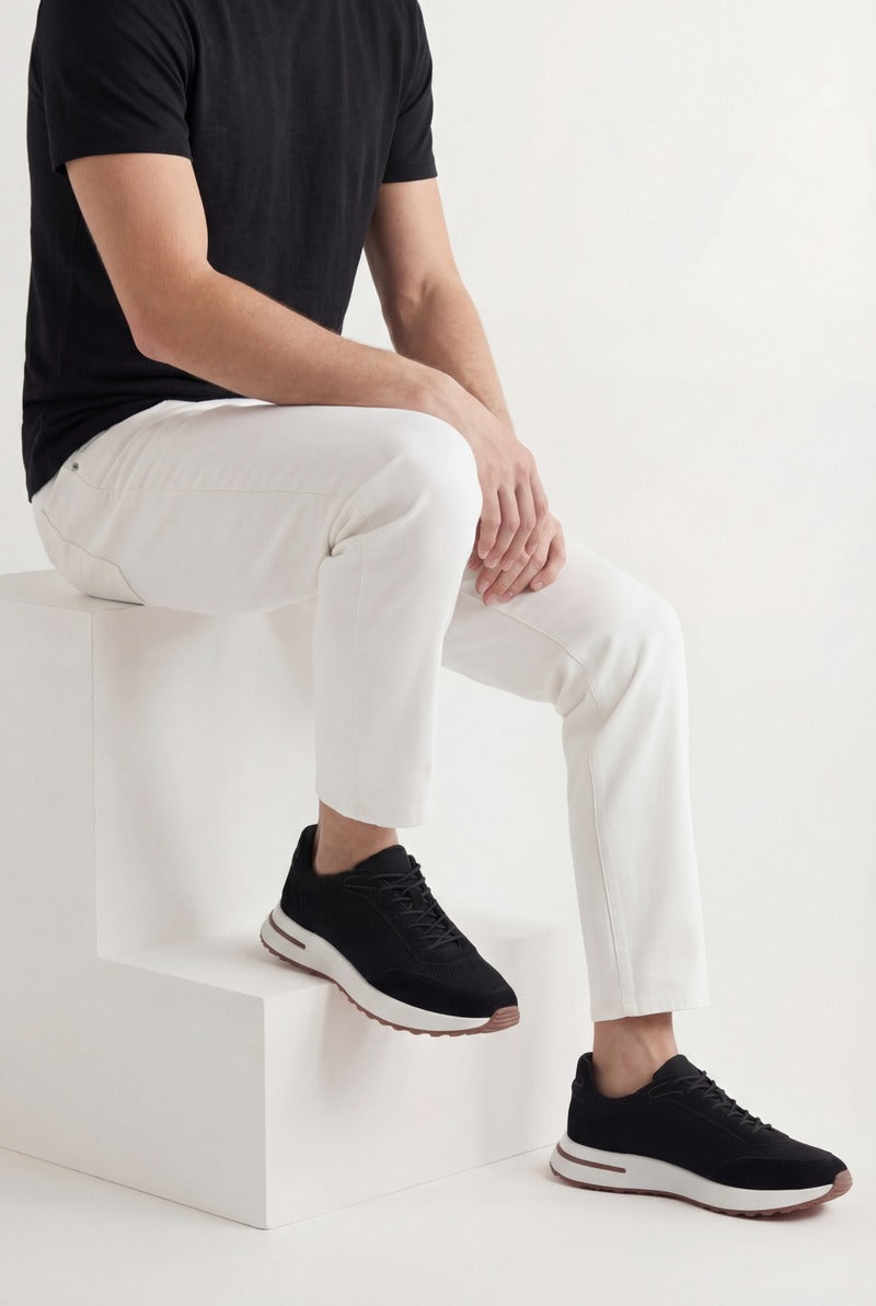 Portofino Trainer Suede Black