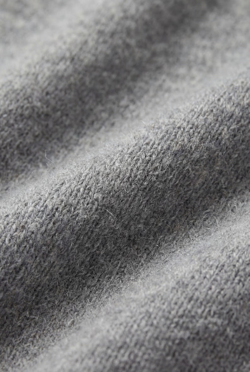Sorrento Cashmere Full-Zip Knit Grey