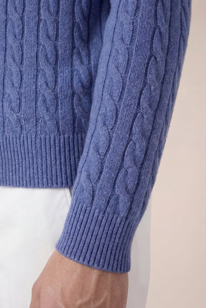 Como Cashmere Hoodie Blue