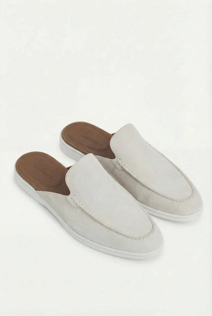 Yacht Suède Mule White