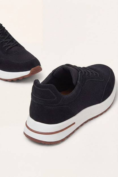 Portofino Trainer Suede Black